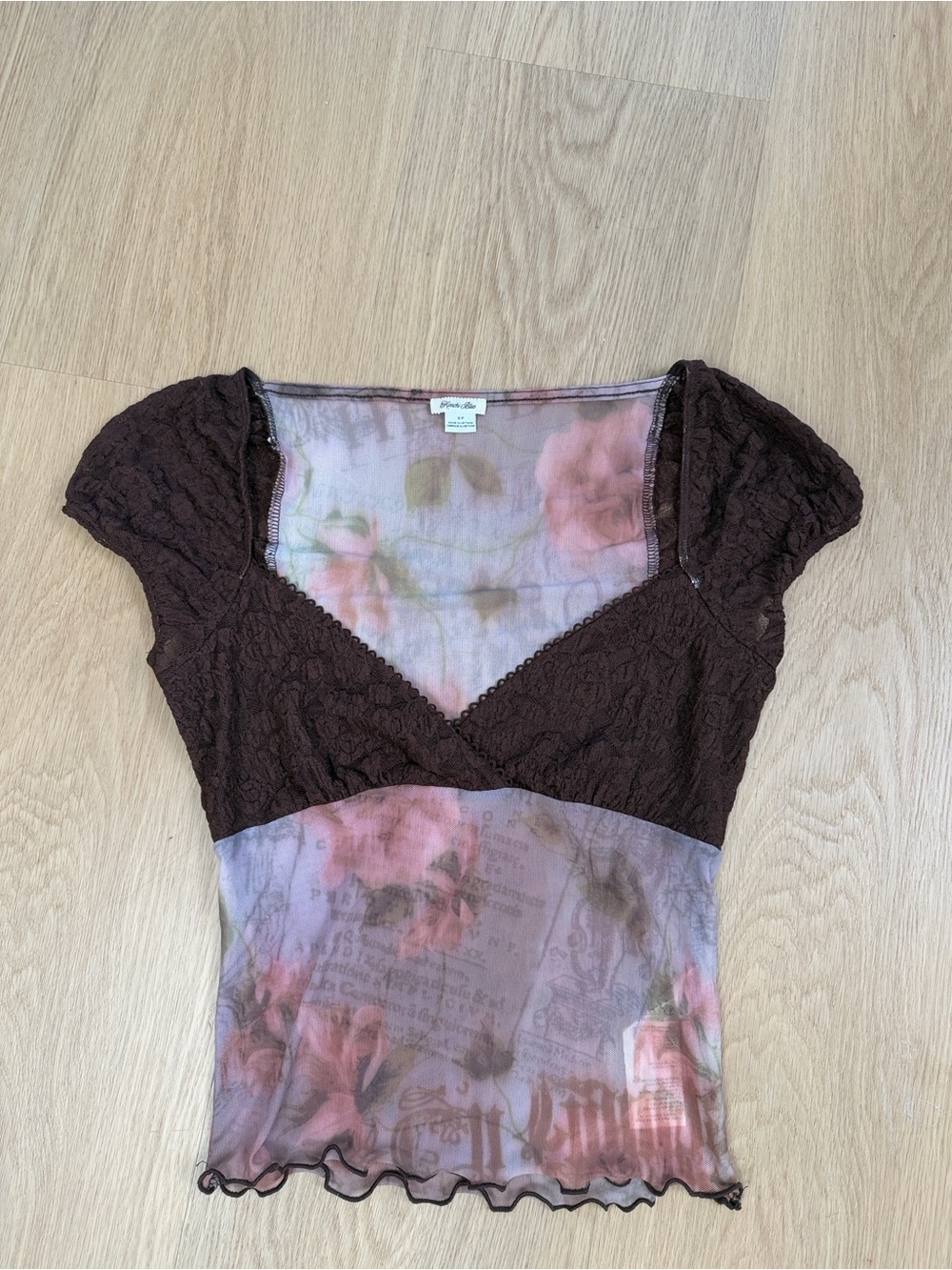 Kimchi Blue Clementine Femme Top S - Picture 2 of 6